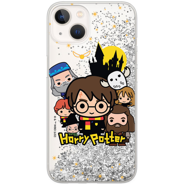 Phone Case Harry Potter 100 Harry Potter Liquid Glitter Silver