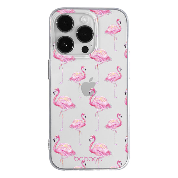 Phone Case Flamingo 005 Babaco Partial Print Transparent