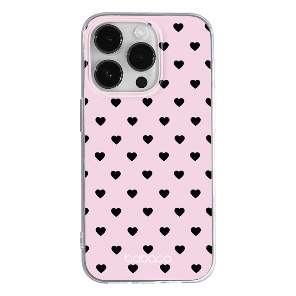 Phone Case Hearts 003 Babaco Full Print Pink