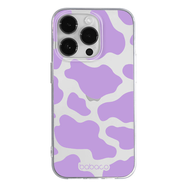 Phone Case Animals 007 Cow Babaco Partial Print Purple