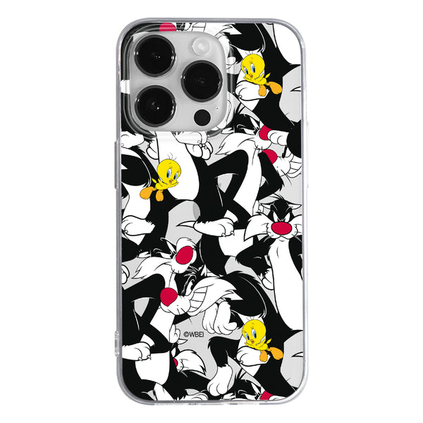 Phone Case Sylvester & Tweety 004 Looney Tunes Partial Print Transparent