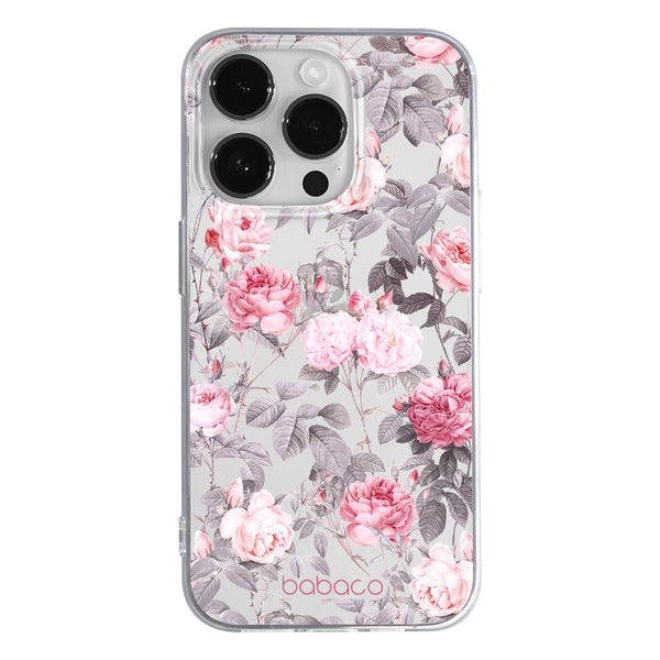 Phone Case Flowers 054 Babaco Partial Print Transparent