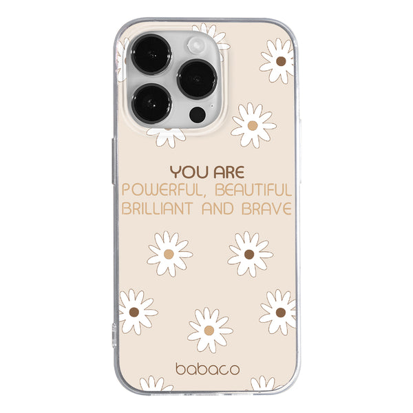 Phone Case Positive vibes 003 Babaco Full Print Beige