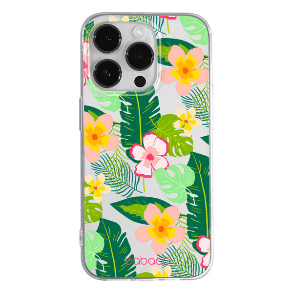 Phone Case Flowers 019 Babaco Partial Print Transparent