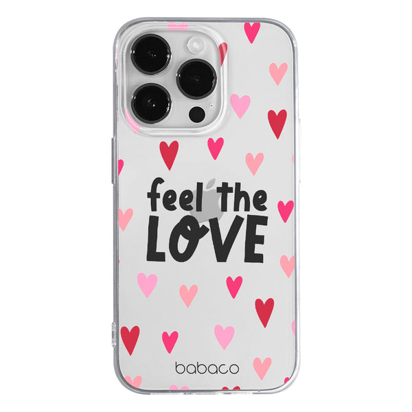 Phone Case Feel the love 001 Babaco Partial Print Transparent