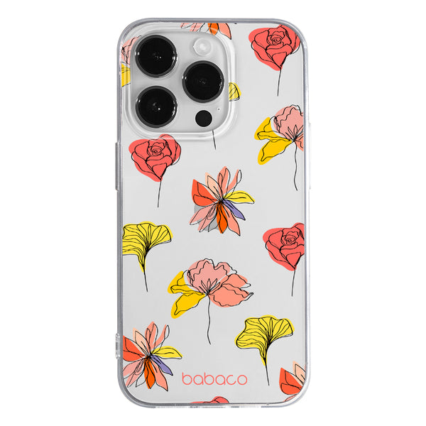 Phone Case Flowers 012 Babaco Partial Print Transparent