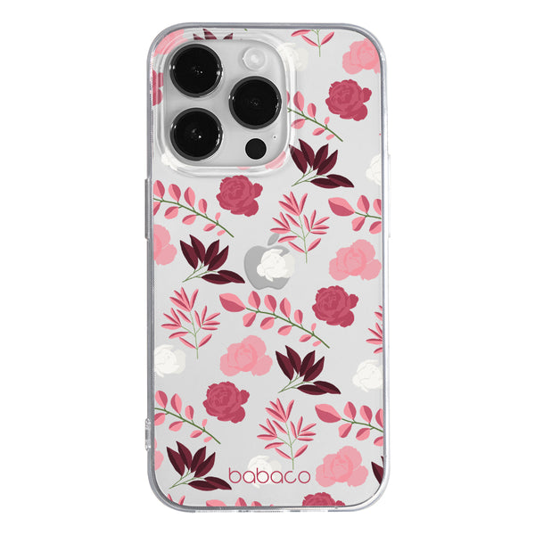 Phone Case Flowers 020 Babaco Partial Print Transparent