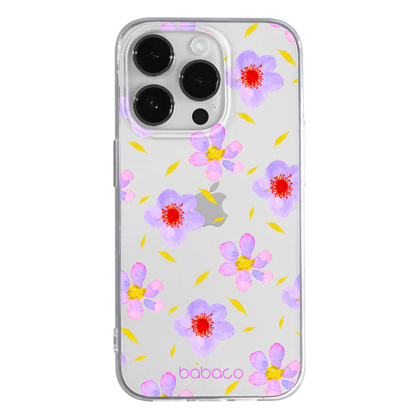 Phone Case Flowers 022 Babaco Partial Print Transparent