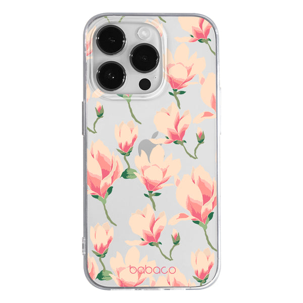 Phone Case Flowers 016 Babaco Partial Print Transparent