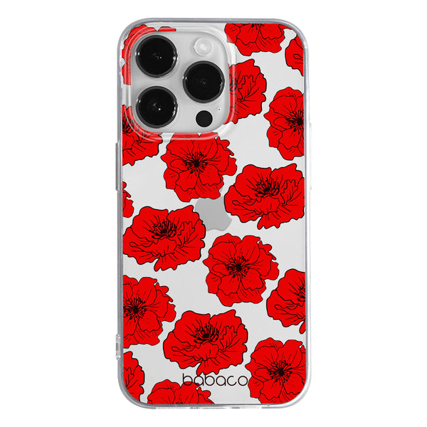 Phone Case Flowers 018 Babaco Partial Print Transparent