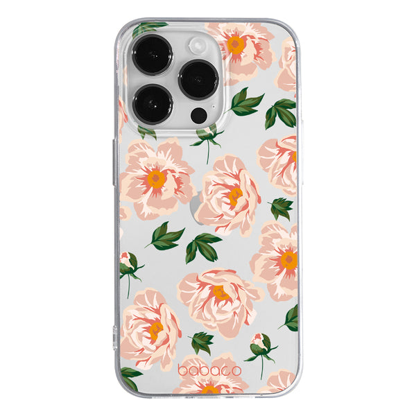 Phone Case Flowers 014 Babaco Partial Print Transparent