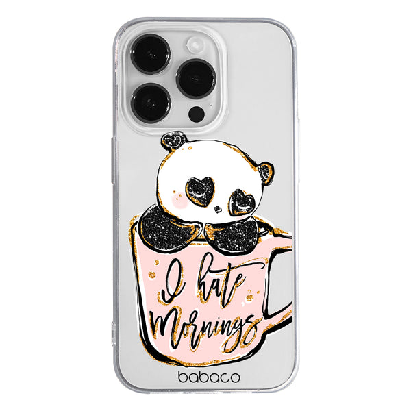 Phone Case Panda 005 Babaco Partial Print Transparent