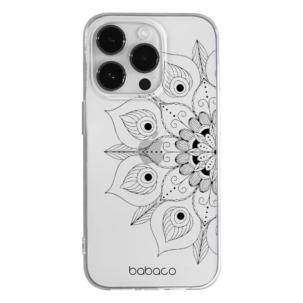 Phone Case Mandalas 002 Babaco Partial Print Black