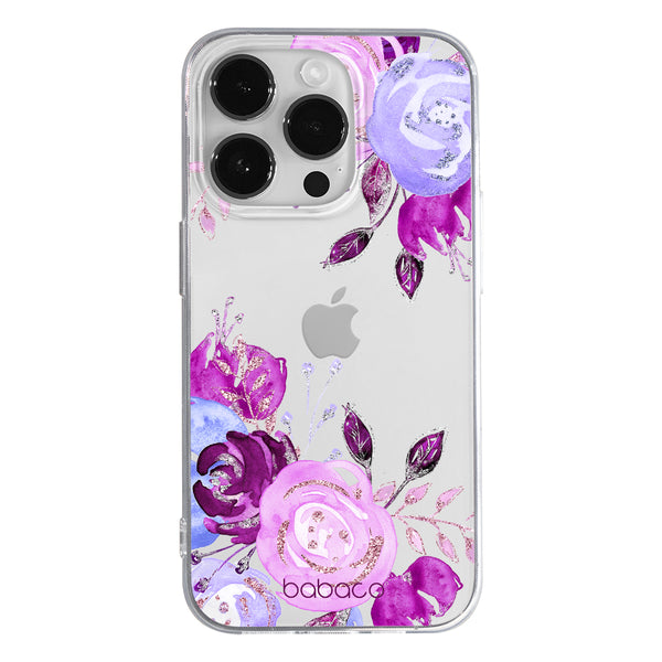 Phone Case Flowers 005 Babaco Partial Print Transparent