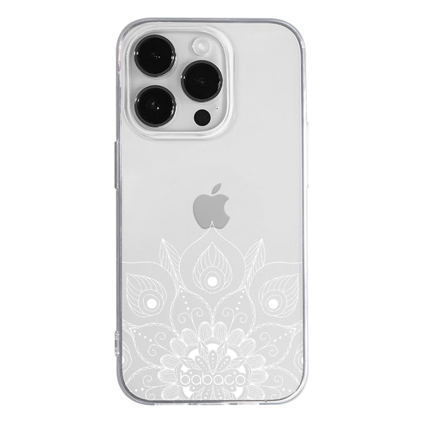 Phone Case Mandalas 008 Babaco Partial Print White