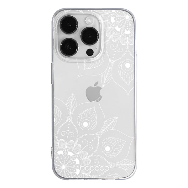 Phone Case Mandalas 003 Babaco Partial Print White