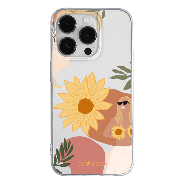 Phone Case Flowers 015 Babaco Partial Print Transparent