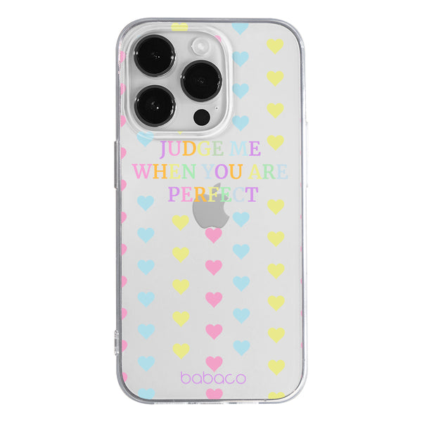 Phone Case Judge me 001 Babaco Partial Print Transparent