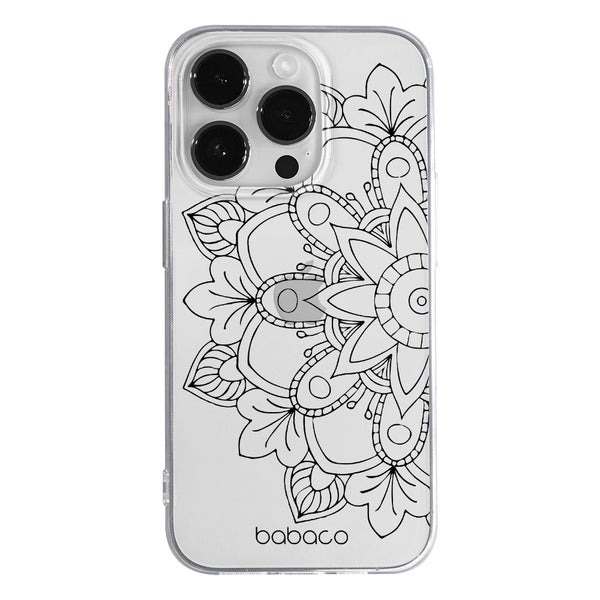 Phone Case Mandalas 005 Babaco Partial Print Black