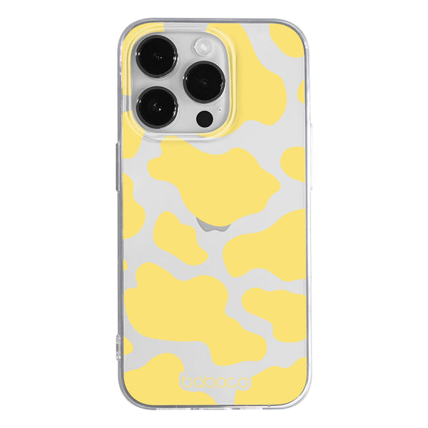 Phone Case Animals 007 Cow Babaco Partial Print Yellow