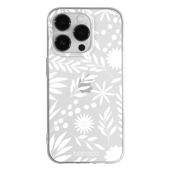 Phone Case Flowers Babaco Partial Print Transparent