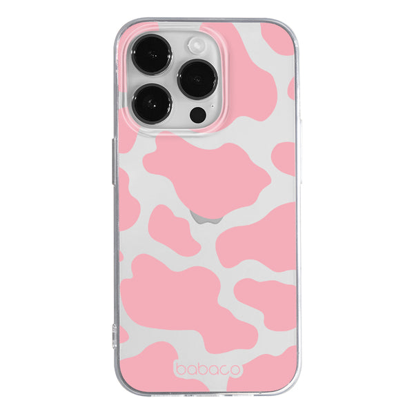 Phone Case Animals 007 Cow Babaco Partial Print Pink