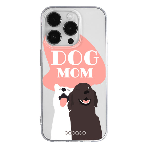 Phone Case Dogs 008 Dog Mom Babaco Partial Print Transparent