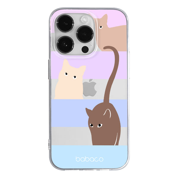 Phone Case Cats 014 Babaco Partial Print Transparent