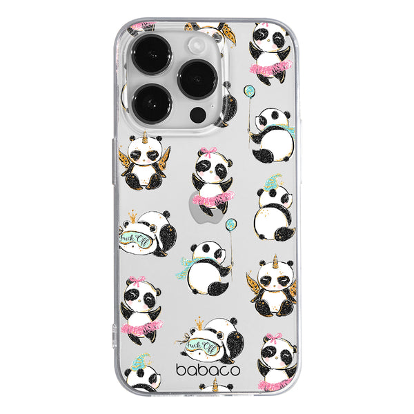 Phone Case Panda 008 Babaco Partial Print Transparent