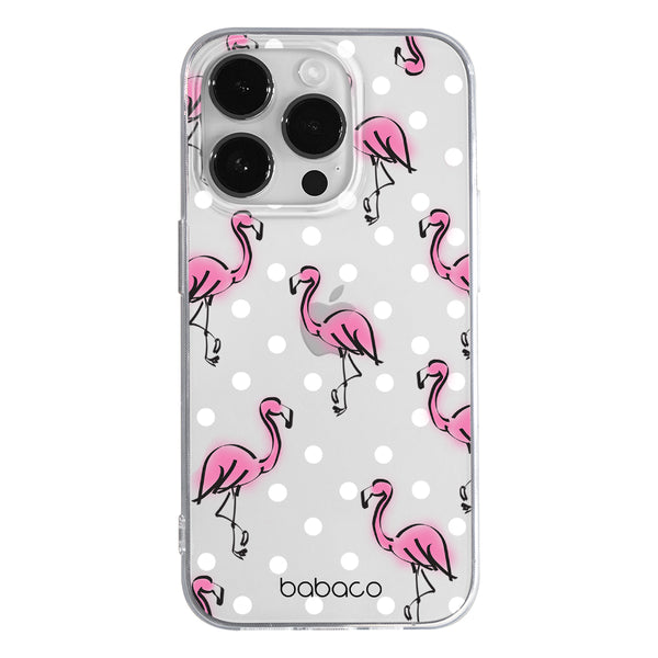 Phone Case Flamingo 003 Babaco Partial Print Transparent