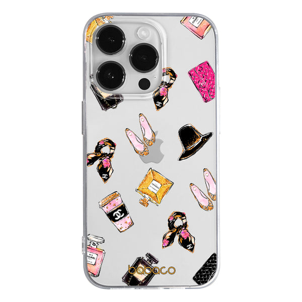 Phone Case Fashion 002 Babaco Partial Print Transparent