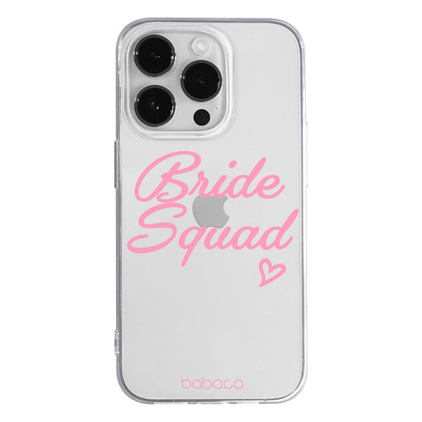 Phone Case Bride Squad 001 Wedding Babaco Partial Print Transparent