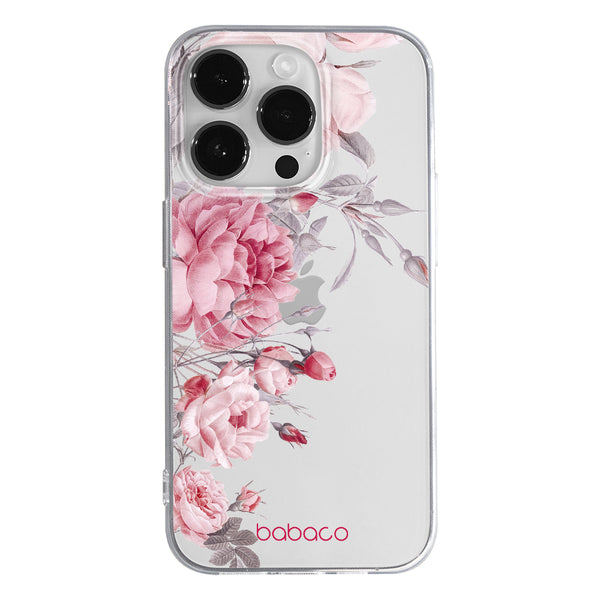 Phone Case Flowers 059 Babaco Partial Print Transparent