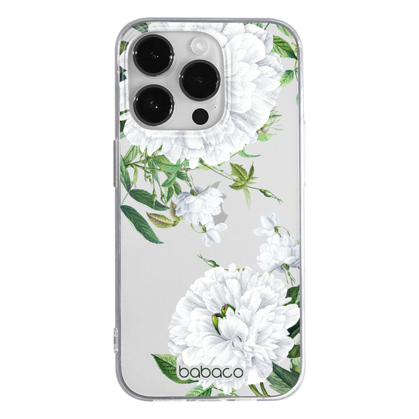 Phone Case Flowers 047 Babaco Partial Print Transparent