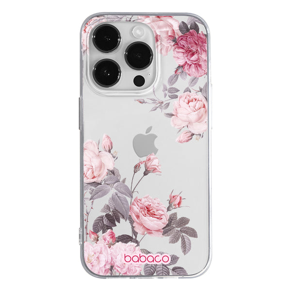 Phone Case Flowers 055 Babaco Partial Print Transparent