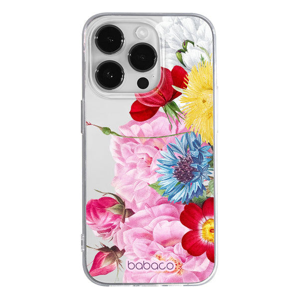 Phone Case Flowers 056 Babaco Partial Print Transparent