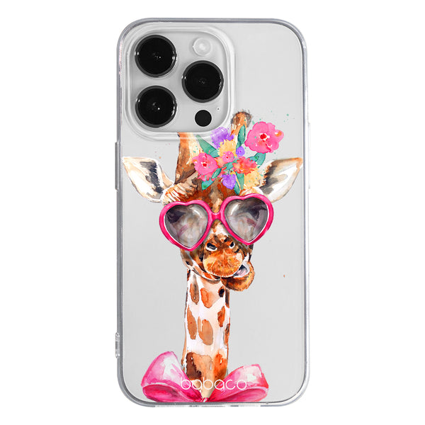 Phone Case Giraffe 002 Babaco Partial Print Transparent