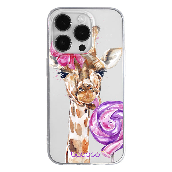 Phone Case Giraffe 001 Babaco Partial Print Transparent