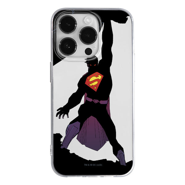 Phone Case Superman 008 DC Partial Print Transparent