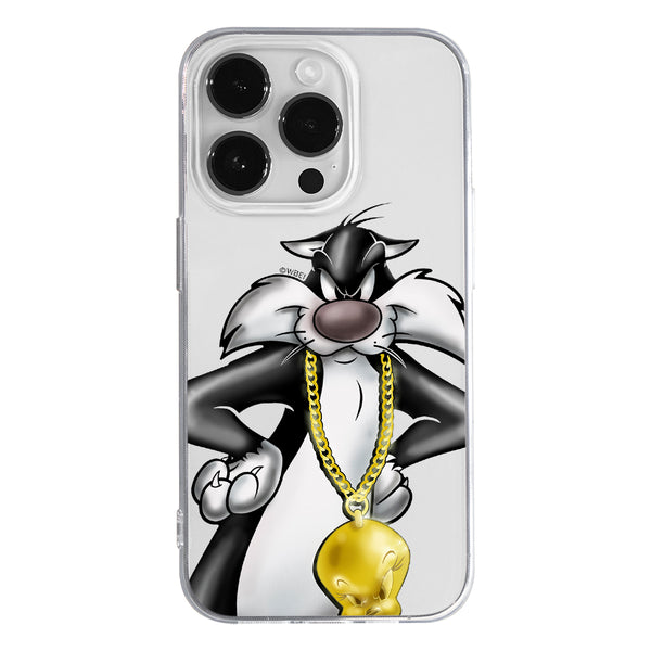 Phone Case Sylvester 003 Looney Tunes Partial Print Transparent