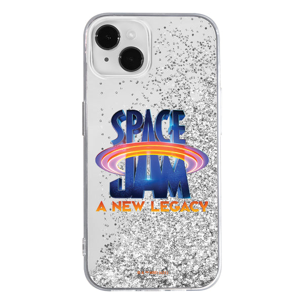 Phone Case Space Jam 001 Looney Tunes Liquid Glitter Silver