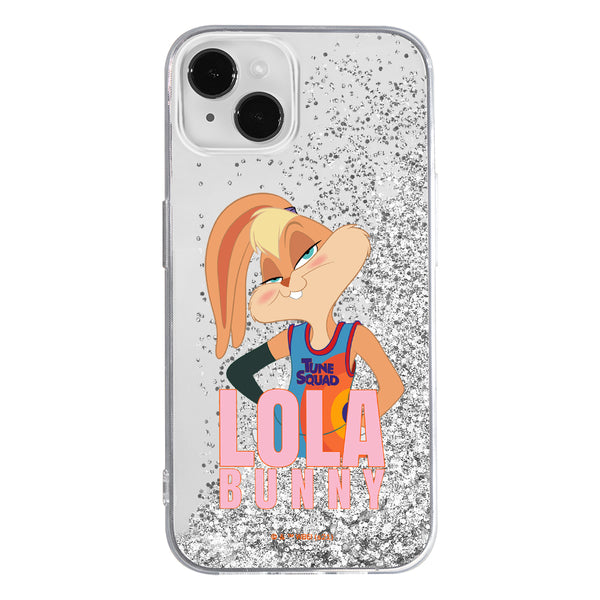 Phone Case Space Jam 021 Looney Tunes Liquid Glitter Silver