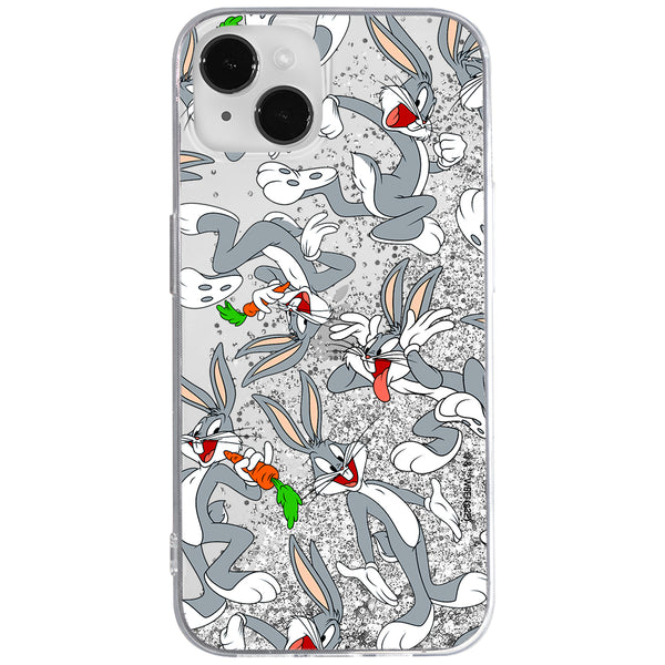 Phone Case Bugs 013 Looney Tunes Liquid Glitter Silver