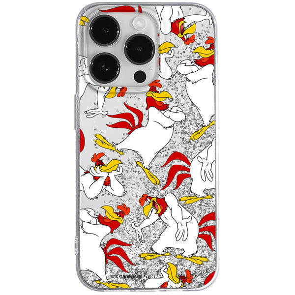 Phone Case Foghorn Leghorn 001 Looney Tunes Liquid Glitter Silver