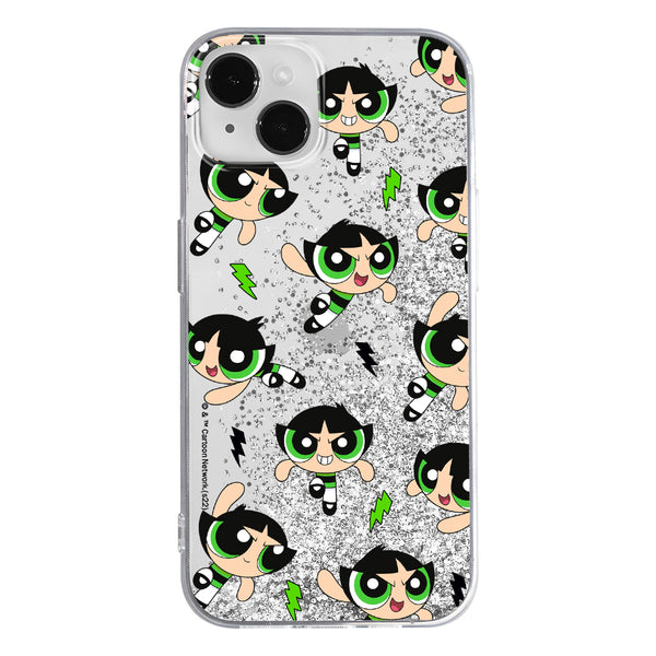 Phone Case Powerpuff Girls 009 The Powerpuff Girls Liquid Glitter Silver