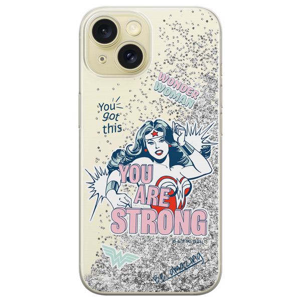 Phone Case Wonder Woman 025 DC Premium Glass Silver