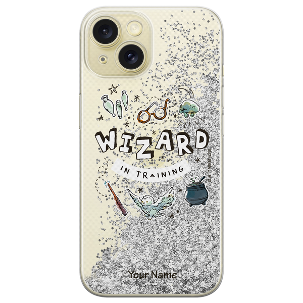 Phone Case Personalized Harry Potter 242 Harry Potter Liquid Glitter Silver