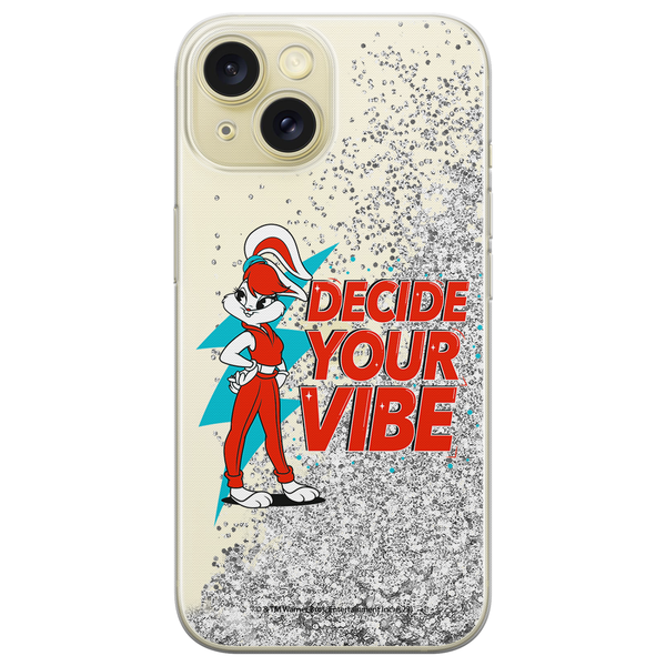 Phone Case Lola 007 Looney Tunes Liquid Glitter Silver