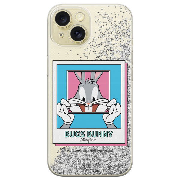 Phone Case Bugs 024 Looney Tunes Liquid Glitter Silver