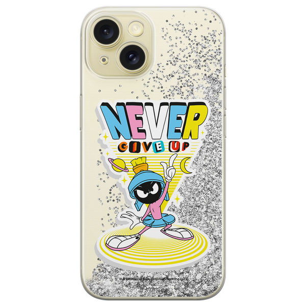 Phone Case Marwin 005 Looney Tunes Liquid Glitter Silver